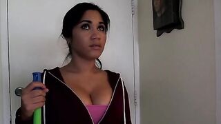 0007 Angelina - Big Booty Cuban Chicks Cleans and Gets Fucked